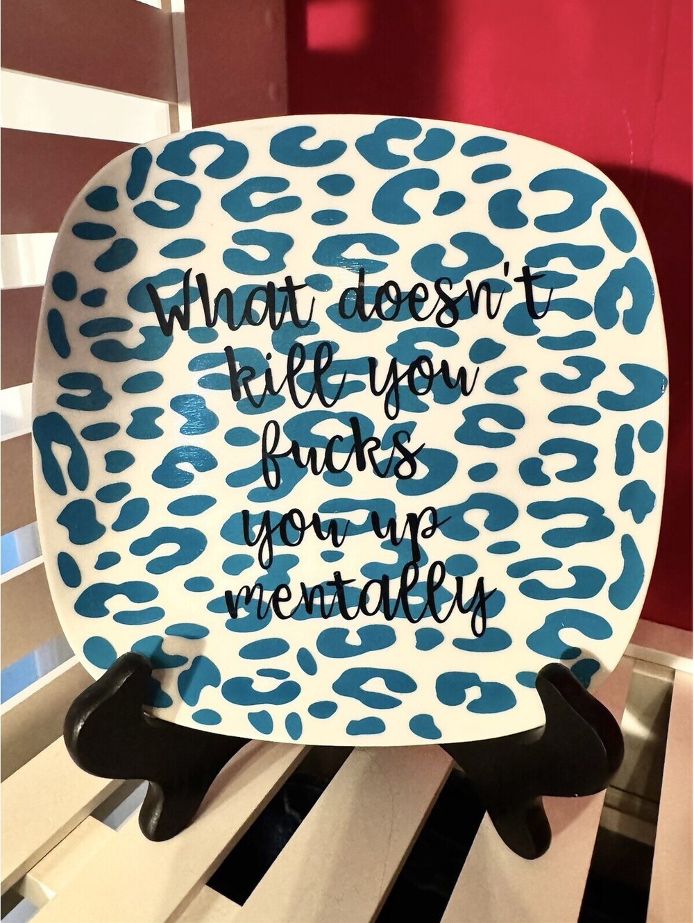 Handmade Gift Funny Humor Unique Present Novelty Antique Plate Collectable